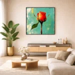 Crimson Grace Rose (30"x30")